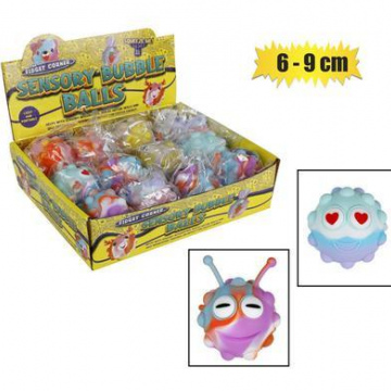 SENSORY BUBBLE BALL 6-9cm ASSTD