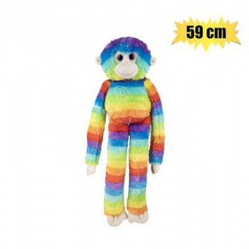  PLUSH COLOURFUL MONKEY 59cm
