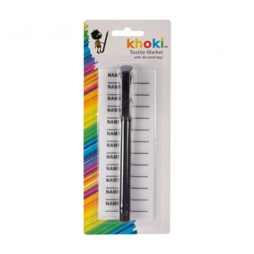 MARKER TEXTILE + IRON ON NAME TAGS BLANK