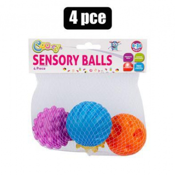 BABY TOY EDU PLAY LEARN SENSORY BALL 4pc